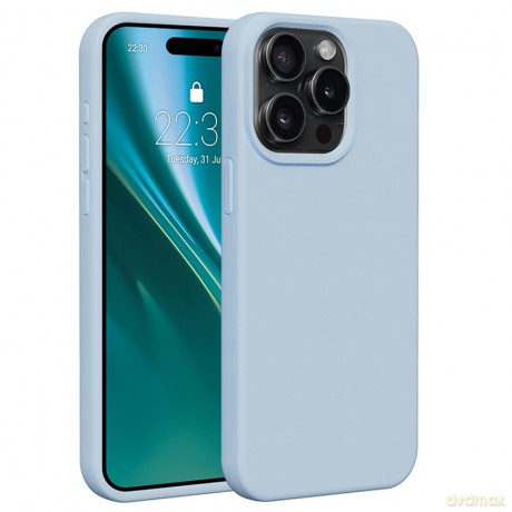 Nakładka Etteri Silicone Case do iPhone 15 Pro Max 6,7" jasnoniebieska
