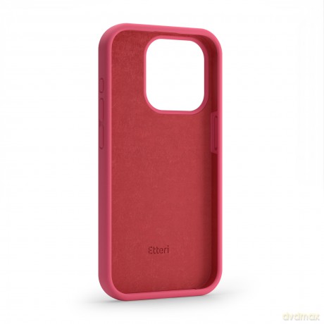 Nakładka Etteri Silicone Case do iPhone 15 Pro Max 6,7" malinowa