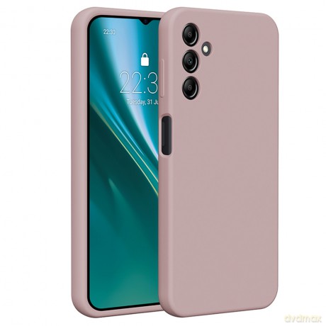 Nakładka Etteri Silicone Case do Samsung Galaxy A14 jasnoróżowa