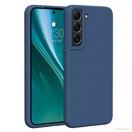 Nakładka Etteri Silicone Case do Samsung Galaxy S22 ciemnoniebieska