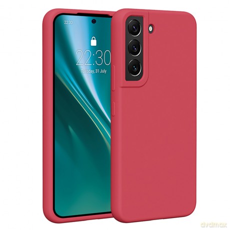 Nakładka Etteri Silicone Case do Samsung Galaxy S22 malinowa