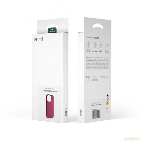Nakładka Etteri Silicone Case do Samsung Galaxy S24 Plus malinowa