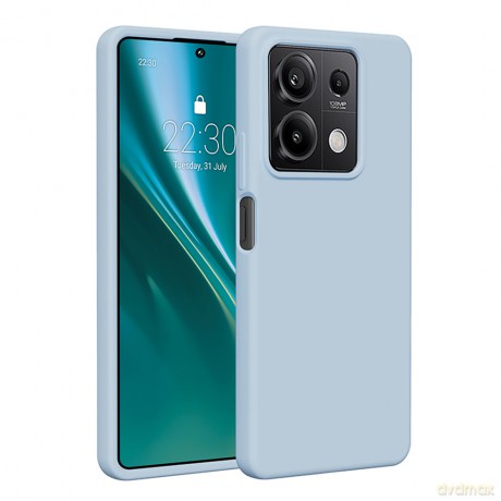 Nakładka Etteri Silicone Case do Xiaomi Redmi Note 13 5G jasnoniebieska