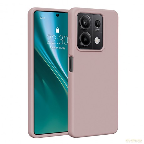 Nakładka Etteri Silicone Case do Xiaomi Redmi Note 13 5G jasnoróżowa