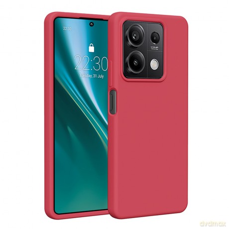 Nakładka Etteri Silicone Case do Xiaomi Redmi Note 13 5G malinowa