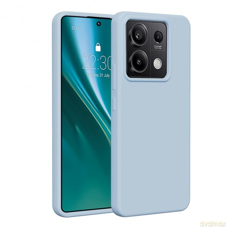 Nakładka Etteri Silicone Case do Xiaomi Redmi Note 13 Pro 5G jasnoniebieska