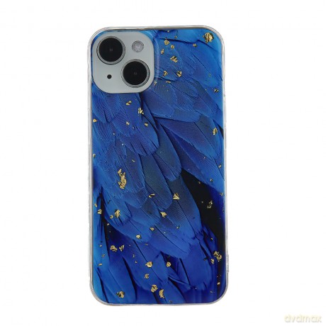 Nakładka Gold Glam do iPhone 12 / 12 Pro 6,1" blue