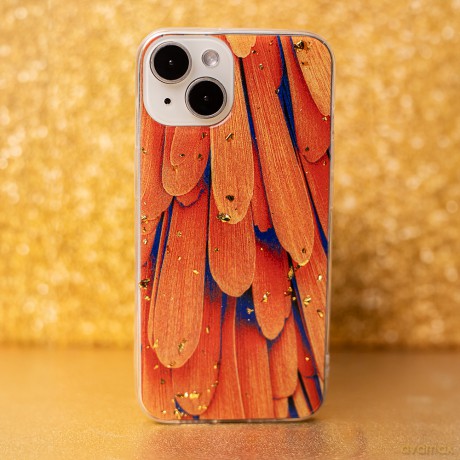 Nakładka Gold Glam do iPhone 13 Pro 6,1" orange