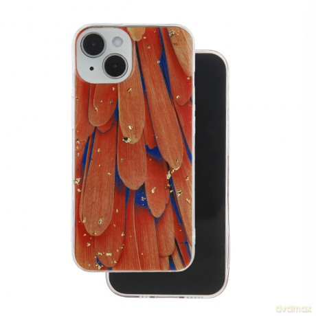 Nakładka Gold Glam do iPhone 14 6,1" orange