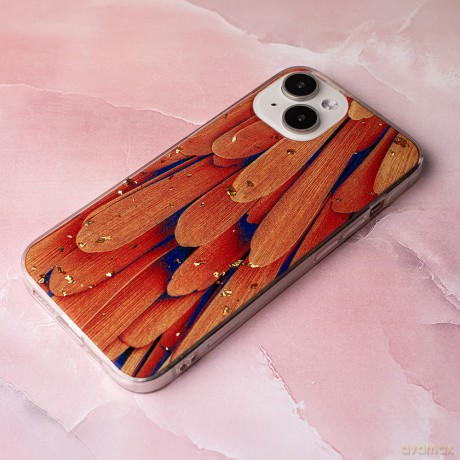Nakładka Gold Glam do iPhone 14 6,1" orange