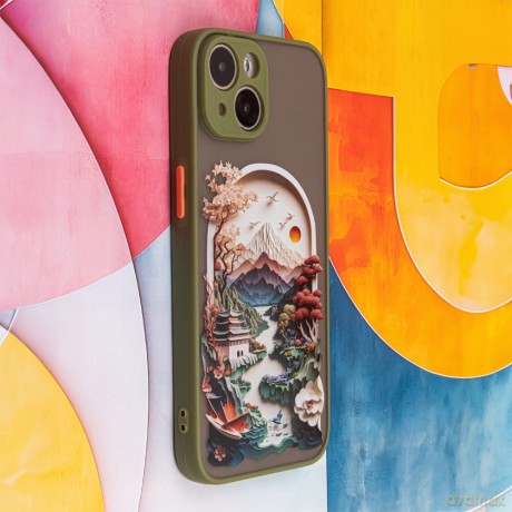 Nakładka Ultra Trendy do iPhone 12 6,1" Travel zielona