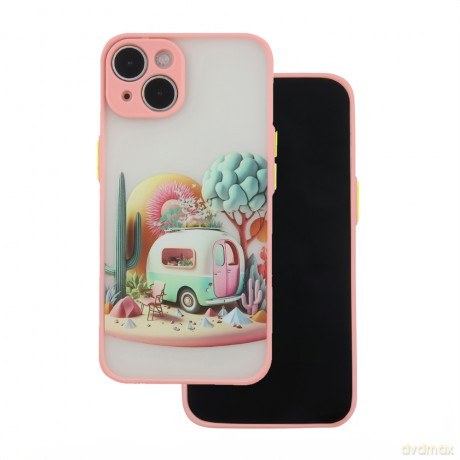 Nakładka Ultra Trendy do iPhone 13 6,1" Travel różowa