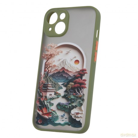 Nakładka Ultra Trendy do iPhone 13 6,1" Travel zielona