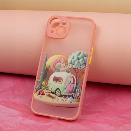Nakładka Ultra Trendy do iPhone 15 6,1" Travel różowa