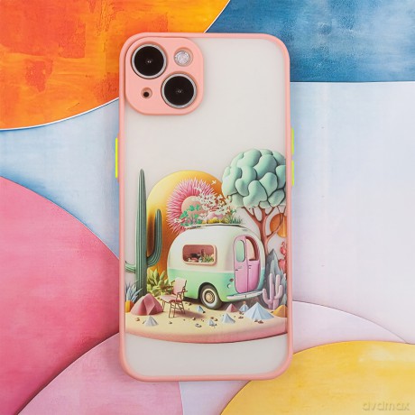 Nakładka Ultra Trendy do iPhone 15 Pro 6,1" Travel różowa