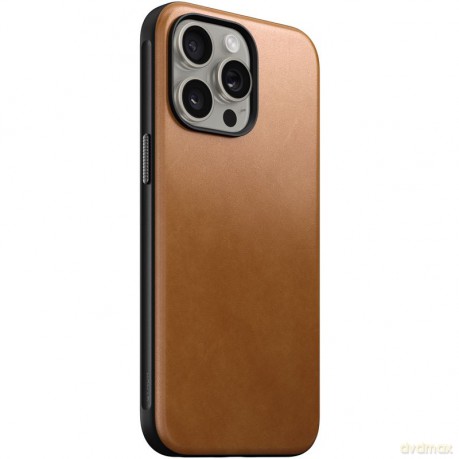 Nomad Modern Leather etui do iPhone 15 Pro Max 6,7" jasnobrązowe