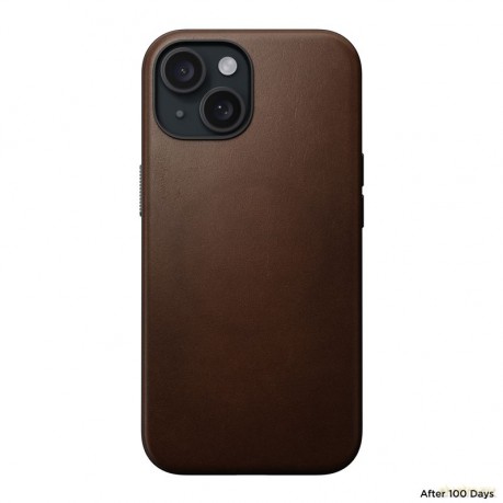 Nomad Modern Leather etui do iPhone 15 6,1" brązowe
