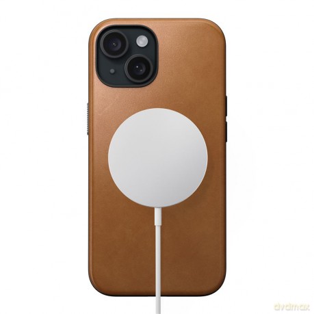 Nomad Modern Leather etui do iPhone 15 6,1" jasnobrązowe