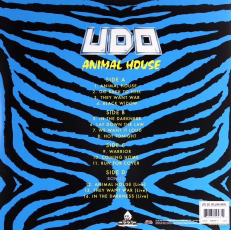 U.D.O.: Animal House Yellow [2xWinyl]