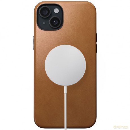 Nomad Modern Leather etui do iPhone 15 Plus 6,7" jasnobrązowe