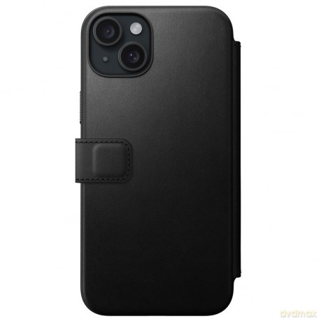 Nomad Modern Leather Folio etui do iPhone 15 Plus 6,7" czarne