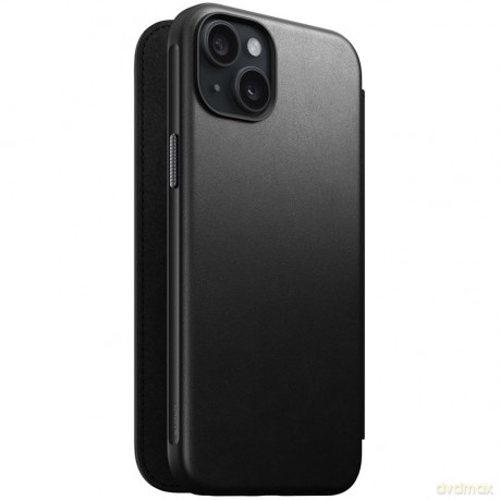 Nomad Modern Leather Folio etui do iPhone 15 Plus 6,7" czarne