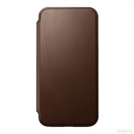 Nomad Modern Leather Folio etui do iPhone 15 Pro 6,1" brązowe