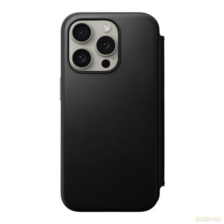 Nomad Modern Leather Folio etui do iPhone 15 Pro 6,1" czarne