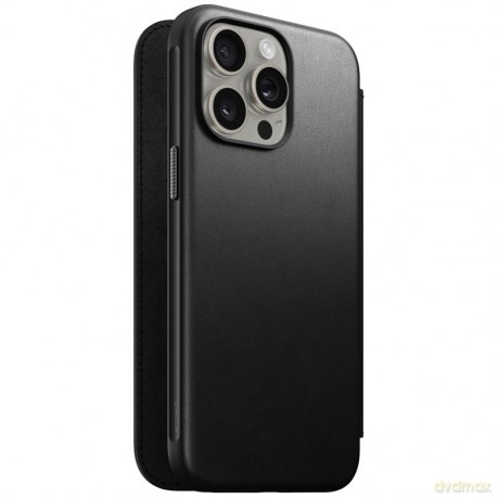 Nomad Modern Leather Folio etui do iPhone 15 Pro Max 6,7" czarne