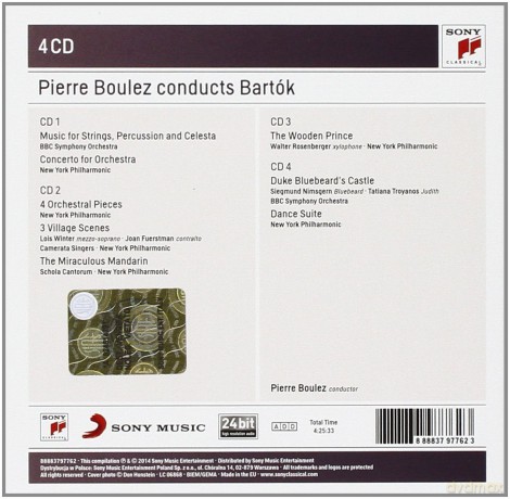 Pierre Boulez: Pierre Boulez Conducts Bartok (Sony Classical Masters) [4CD]