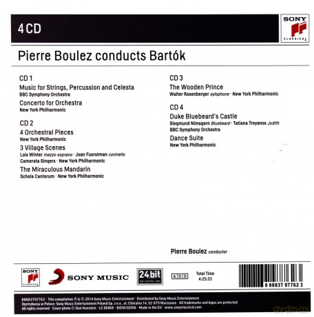 Pierre Boulez: Pierre Boulez Conducts Bartok (Sony Classical Masters) [4CD]