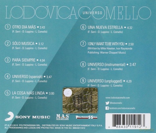 Lodovica Comello: Universo [CD]