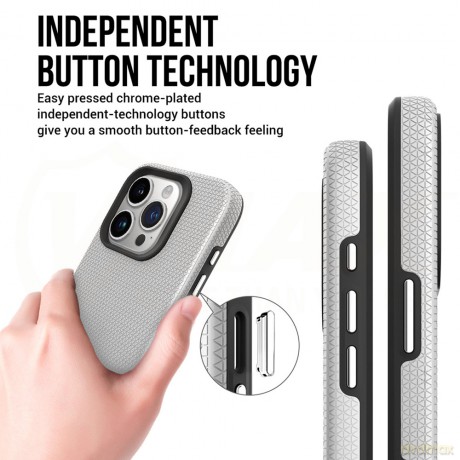 Vmax nakładka Triangle Case do Samsung Galaxy S24 Plus srebrna
