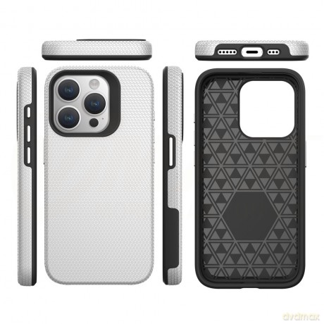 Vmax nakładka Triangle Case do Samsung Galaxy S24 srebrna