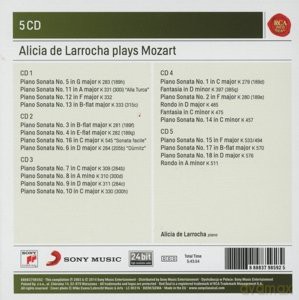 Alicia De Larrocha: Alicia de Larrocha Plays Mozart Piano Sonatas, Fantasias and Rondos (Sony Classical Masters) [5CD]