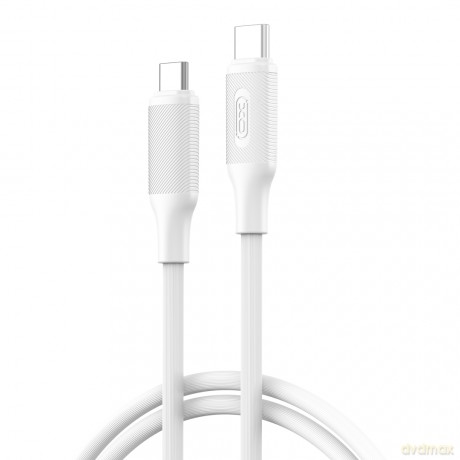 XO kabel NB-Q265B PD USB-C - USB-C 1,0m 60W biały
