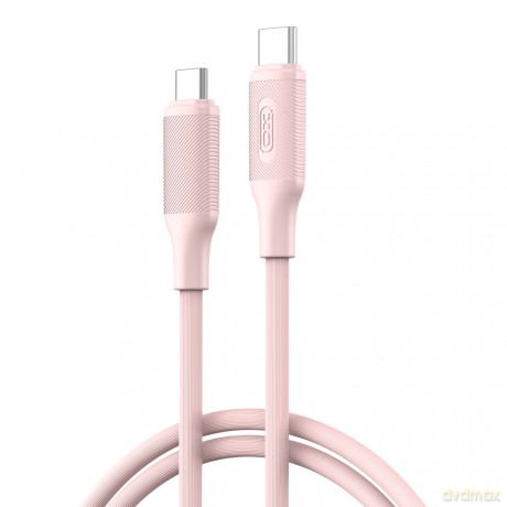 XO kabel NB-Q265B PD USB-C - USB-C 1,0m 60W różowy