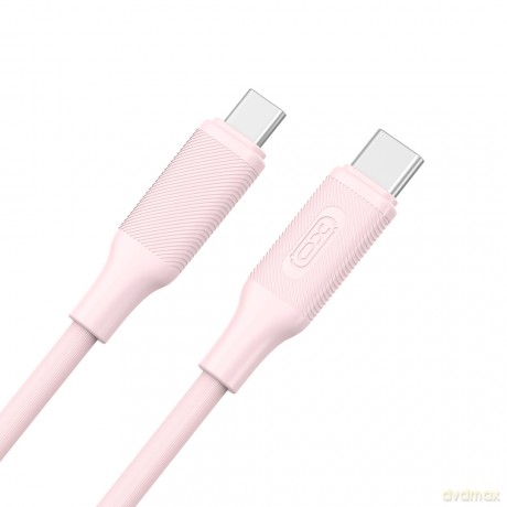 XO kabel NB-Q265B PD USB-C - USB-C 1,0m 60W różowy