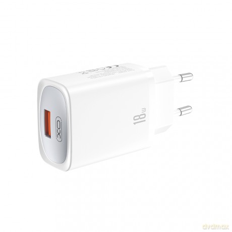 XO ładowarka sieciowa CE19 QC 18W 1x USB biała + kabel USB-C