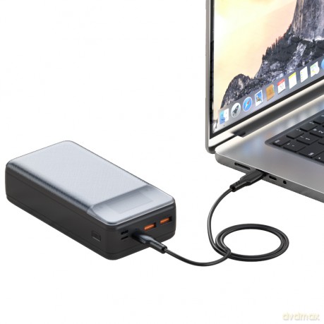 XO power bank do laptopa PR201 65W 30000mAh czarny