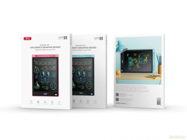 XO tablet graficzny do rysowania LCD V01 10" różowy