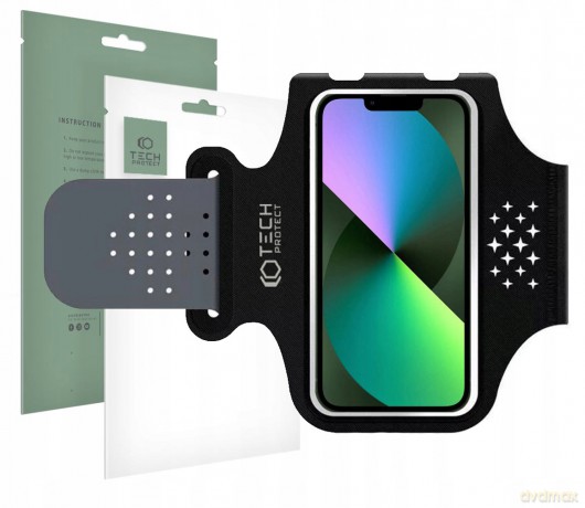 Armband Tech-Protect M1 sportowy uniwersalny na smartfony do 6.8" - czarny