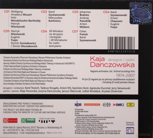Kaja Danczowska: Skrzypce Antologia [7CD]