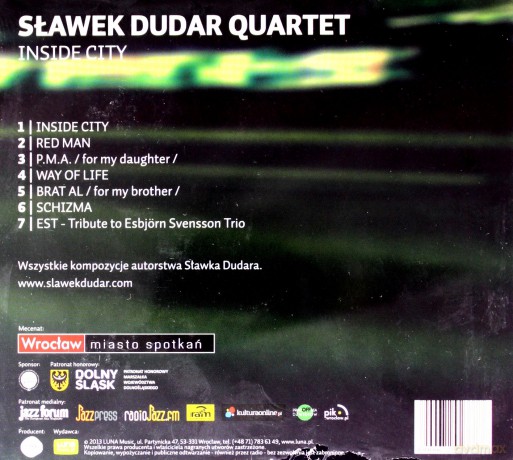 Sławek Dudar Quartet: Inside City [CD]