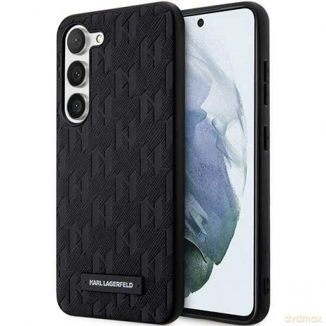 Etui Karl Lagerfeld Saffiano Mono Metal Logo na Samsung Galaxy S24+ - czarne