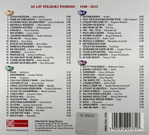 65 Lat Polskiej Piosenki 1948-2013 (digipack) [4CD]