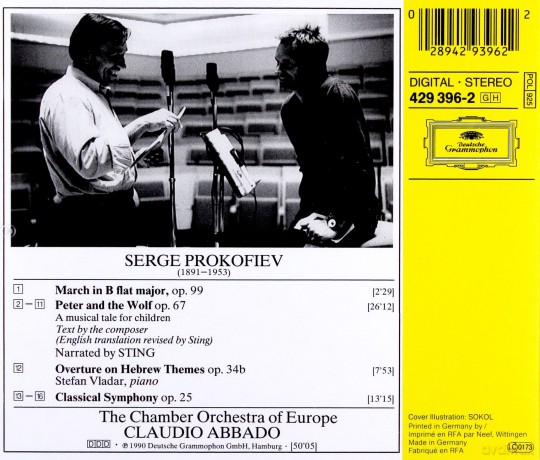 Prokofiev: Peter and the Wolf (Piotruś i Wilk) (Narrator: Sting) [CD]
