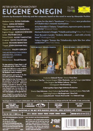 Piotr Beczała: Tchaikovsky: Eugene Onegin [2DVD]
