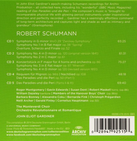 John Eliot Gardiner: Schumann (Collectors Edition) [5CD]