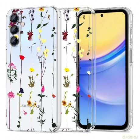 Etui Tech-Protect FlexAir+ na Samsung Galaxy A35 5G - kolorowe kwiaty